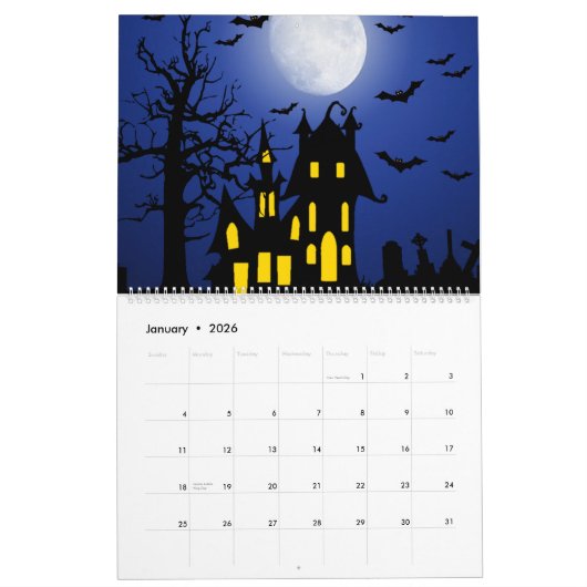 Elke dag is Halloween Spooky Kalender (Jan 2026)