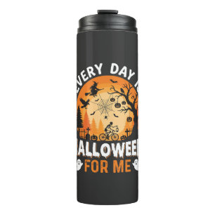 Elke Dag Is Halloween Vintage T-Shirt Ontwerp Thermosbeker