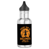 Elke Dag Is Halloween Vogeverschrikker Heks Ontwer Waterfles (Links)