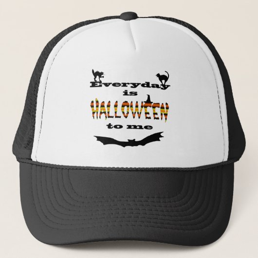 Elke dag is Halloween voor mij Trucker Pet (Voorkant)