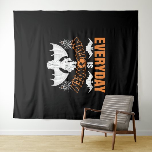 Elke dag is Halloween Wandkleed (In Situ (horizontaal))