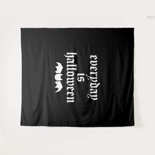 Elke dag is halloween wandkleed (Voorkant (horizontaal))