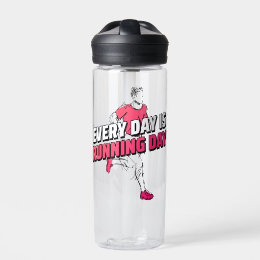 Elke Dag Is Hardloopdag –CamelBak® Runner Editie Waterfles (Voorkant)