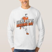 Elke dag is hardloopdag - Shirten Sinaasappel met T-shirt (Voorkant)