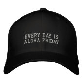 Elke dag is het Aloha Friday Geborduurde Pet (Voorkant)