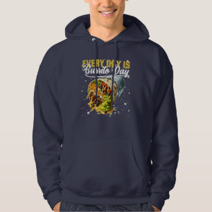 elke dag is het burrito-dag hoodie