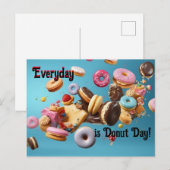 Elke dag is het Donut-dag! Briefkaart (Voorkant / Achterkant)
