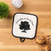 Elke dag is het Earth Day Design Pannenlap (Top down)