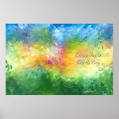 Elke dag is het Earth Day Poster (Voorkant)