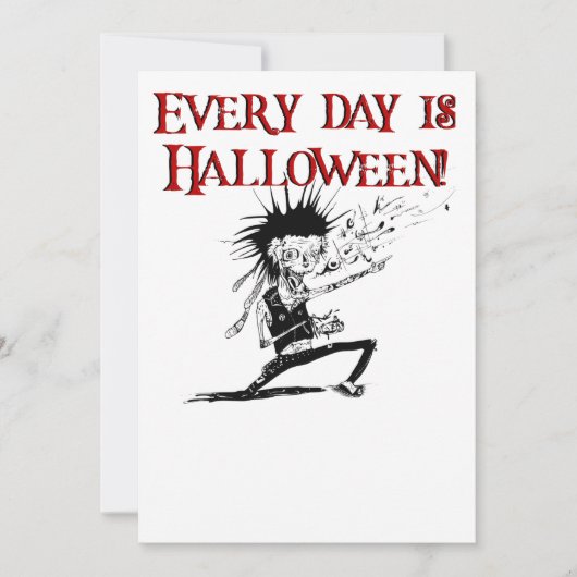 Elke dag is het Halloween! Kaart (Voorkant)