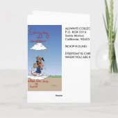 Elke dag is het Kerstmis als je in LUVV bent Feestdagen Kaart (Achterkant)