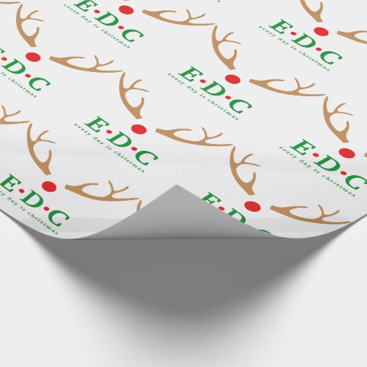 Elke dag is het Kerstmis  Cadeaupapier (Hoek)