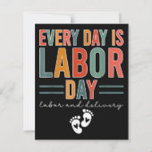 Elke dag is het Labor Day T-shirt arbeid en leveri (Achterkant)