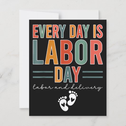 Elke dag is het Labor Day T-shirt arbeid en leveri (Voorkant)