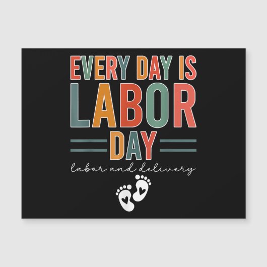 Elke dag is het Labor Day T-shirt arbeid en leveri (Voorkant)