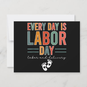Elke dag is het Labor Day T-shirt arbeid en leveri Save The Date
