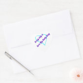 Elke dag is het Liefde Mijn Lichaamsdag Hart Sticker (Envelop)