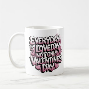 Elke dag is het Love Day Romantic Design Koffiemok