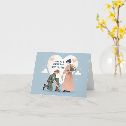 Elke dag is het Moederdag Kaart (Gele Bloem)