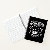 Elke dag is het Schnauzer Day Notitieboek (Binnen)