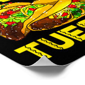 Elke dag is het Taco Dinsdag voor mannen Poster (Hoek)