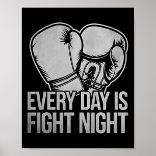 Elke dag is het vechtavond Boxer Sports Strength G Poster