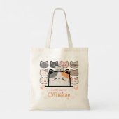 Elke dag is Kat-urdag Tote Bag (Achterkant)