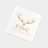 Elke Dag is Kerst Folie Gestempelde Servetten (Links)