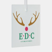 Elke Dag is Kerst Glas Ornament (Voorkant Rechts)