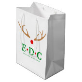 Elke Dag is Kerst Midden Geschenkentas Medium Cadeauzakje (Achterkant Gekanteld)