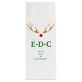 Elke Dag is Kerst Wijn Cadeautas (Achterkant)
