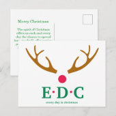 Elke Dag is Kerstmis Ansichtkaart Briefkaart (Voorkant / Achterkant)