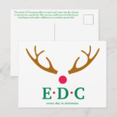 Elke Dag is Kerstmis Ansichtkaart Briefkaart (Voorkant / Achterkant)