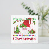 Elke dag is Kerstmis Kaart (Staand voorkant)