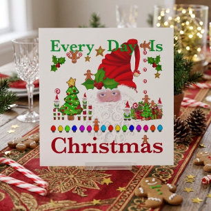 Elke Dag Is Kerstmis  Kaart