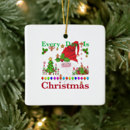 Elke dag is Kerstmis Keramisch Ornament