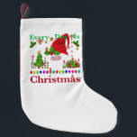 Elke dag is Kerstmis Kleine Kerstsok<br><div class="desc">Christmas Gift Giving Stuffing Stocking bedrukt met Every Day Is Christmas originele grafische kunst en tekst typografie illustratie en selecteer producten collectie by TheFabricSeal print on demand shop op Zazzle.com #ZazzleMade https://www.zazzle.com/store/thefabricseal TheFabricSeal©️Original. Kerstmis is elke dag alledaagse collage kunstwerk ontwerp door TheFabricSeal | Zazzle is een leuk kunstwerk met veel...</div>