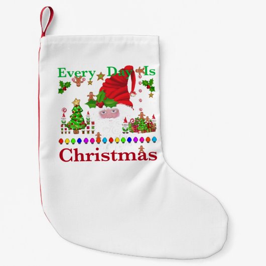 Elke dag is Kerstmis Kleine Kerstsok (Voorkant)