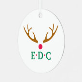 Elke Dag is Kerstmis Metaal Ornament (Voorkant links)