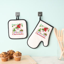 Elke dag is Kerstmis Ovenwant & Pannenlap Set