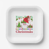 Elke dag is Kerstmis Papieren Bordje (Voorkant)