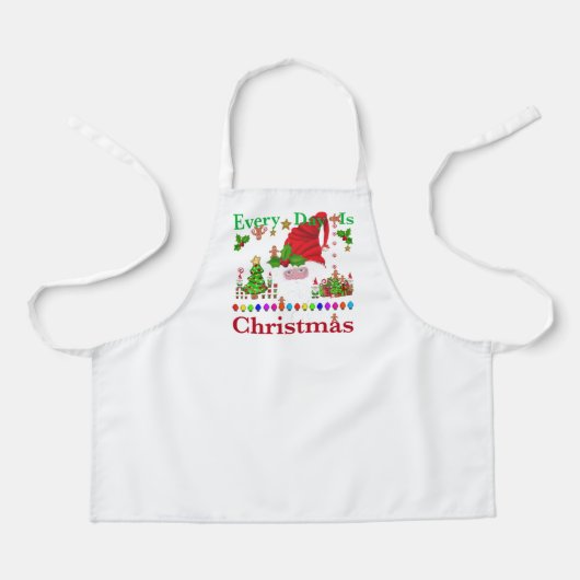 Elke dag is Kerstmis Schort (Voorkant)