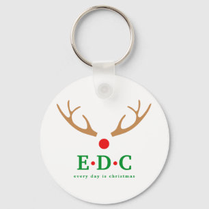 Elke Dag is Kerstmis Sleutelhanger