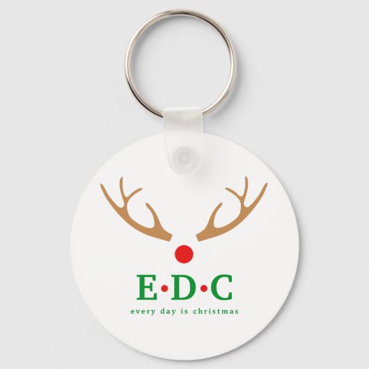 Elke Dag is Kerstmis Sleutelhanger (Voorkant)