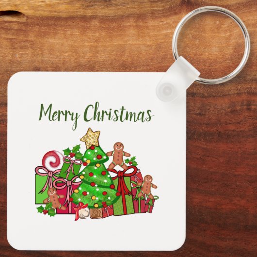 Elke dag is Kerstmis Sleutelhanger (Achterkant)