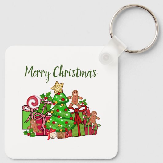 Elke dag is Kerstmis Sleutelhanger (Achterkant)