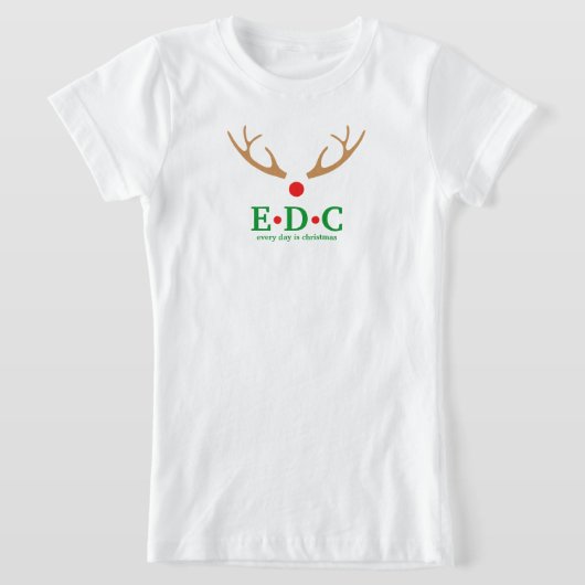 Elke dag is Kerstmis T-shirt (Laagn)