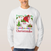 Elke dag is Kerstmis T-shirt (Voorkant)