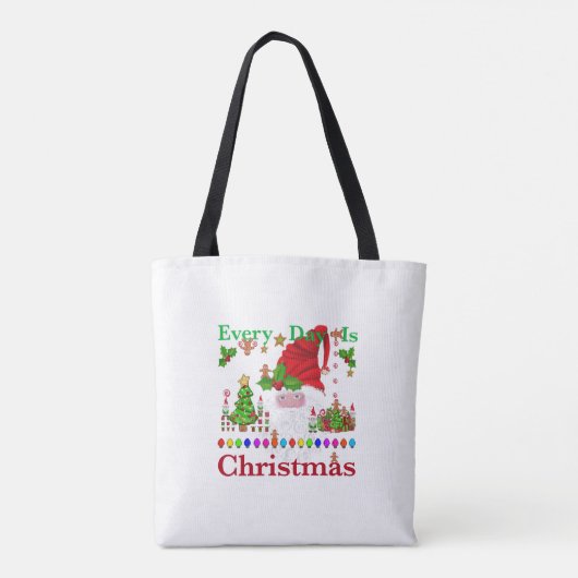 Elke dag is Kerstmis Tote Bag (Achterkant)