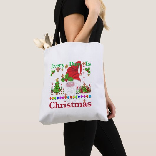 Elke dag is Kerstmis Tote Bag (Dichtbij)
